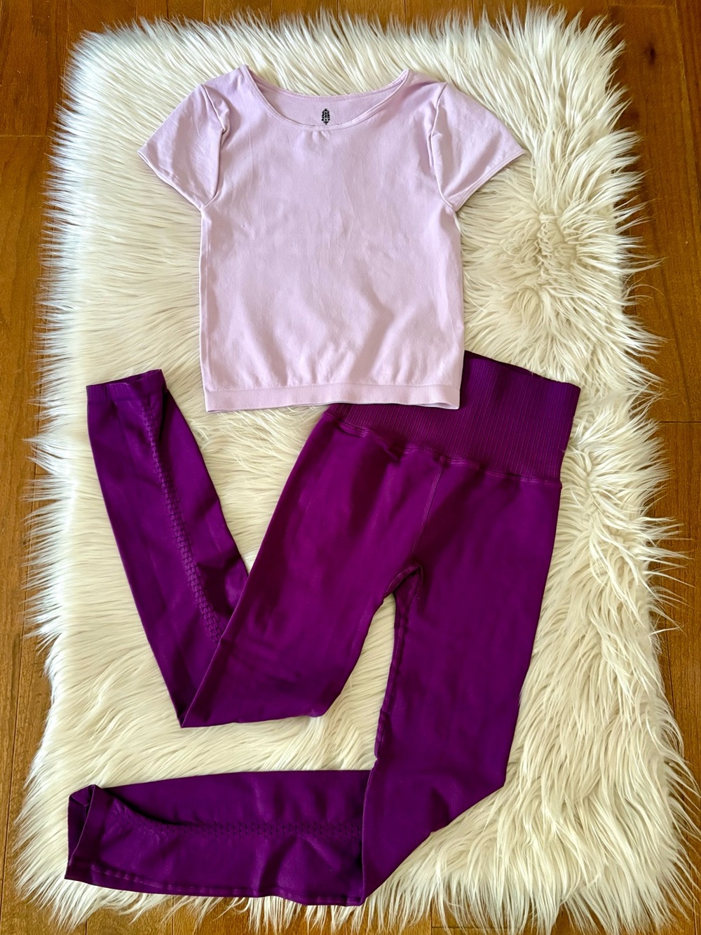 FREE PEOPLE SET Intimately Cap Sleeve Seamless Cami Top and Good Karma Leggings